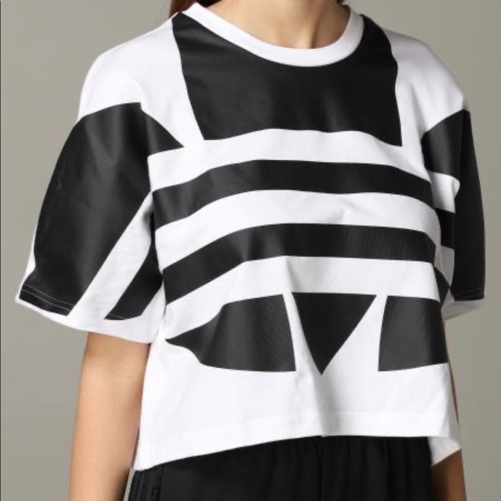 NWT Adidas Large Logo Crop Top